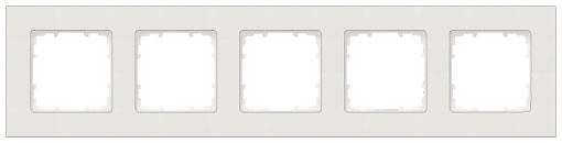 DELTA miro plastic titanium white frame quintuple