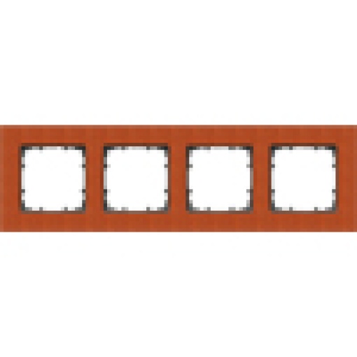 DELTA miro wood maple red frame quadruple colored with wood stain