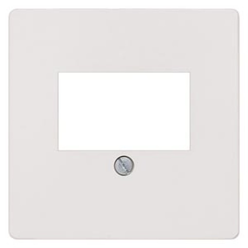 DELTA isystem cover plate for TAEloudspeaker connection socket titanium white