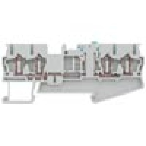 Isolating blade terminal with springloaded connection 4 terminals