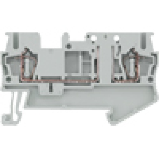 Isolating terminal for isolating plug with springloaded connection crossse