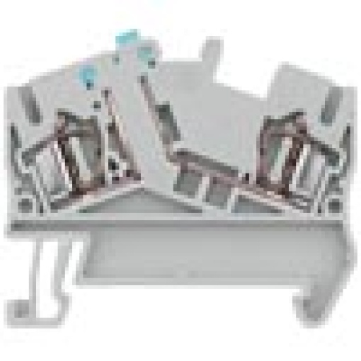 Isolating blade terminal with springloaded connection compact design