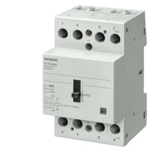 Insta contactor 01Automatic with 3 NO contacts and 1 NC contact for 230 V AC