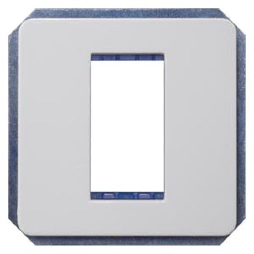 DELTA profil module carrier single incl intermediate frame silver