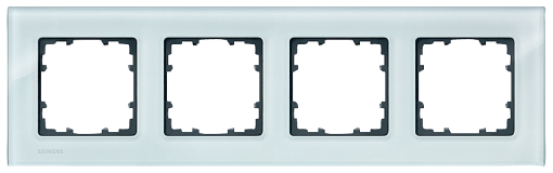 DELTA miro glass crystal green frame quadruple without Siemens logo
