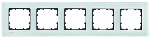 DELTA miro glass crystal green frame quintuple without Siemens logo