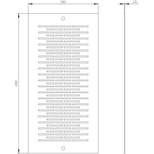 Ventilation panel for side panel