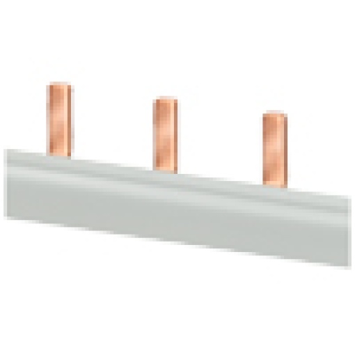 Pin busbar 1phase 10 mm² 13 pins insulation gray