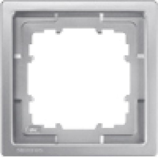DELTA style platinum metallic frame single