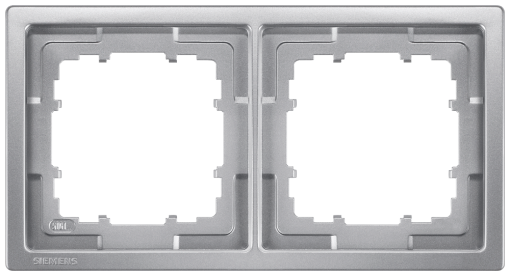 DELTA style platinum metallic frame double