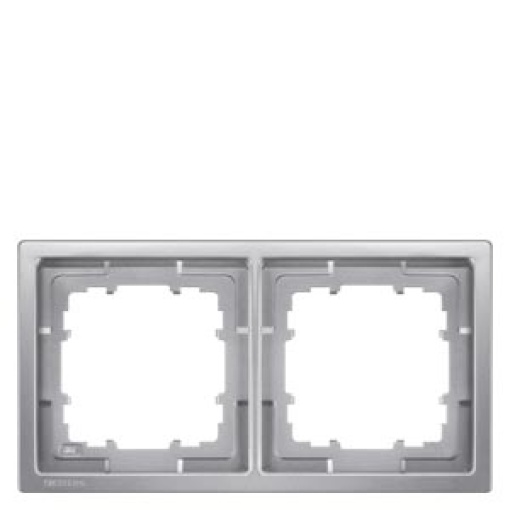 DELTA style platinum metallic frame double
