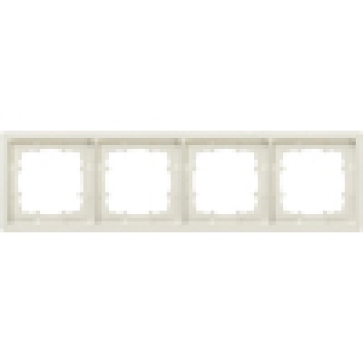 DELTA style platinum metallic frame quadruple
