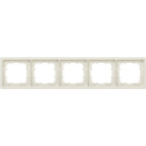 DELTA style platinum metallic frame quintuple