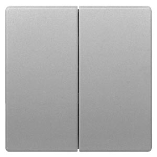 DELTA style rocker double neutral for twocircuit switch platinum metallic