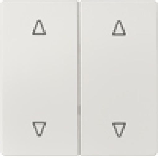 DELTA style platinum met rocker with shutterblind symbols for pushbutton d