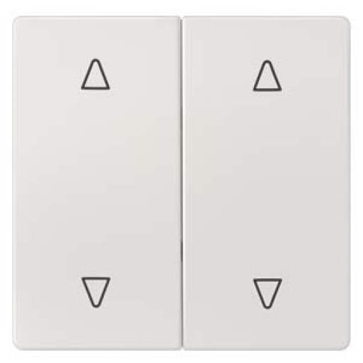 DELTA style platinum met rocker with shutterblind symbols for pushbutton d