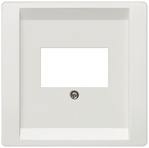DELTA style cover plate for TAEloudspeaker multimedia connections platinum 