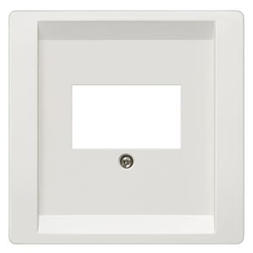 DELTA style cover plate for TAEloudspeaker multimedia connections platinum 