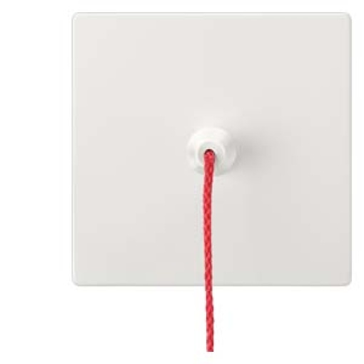 DELTA style rocker with pull actuation for pushbutton titanium white
