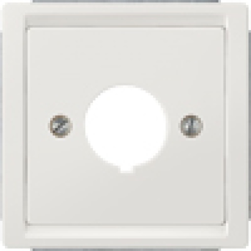 DELTA style cover plate for flushmounting command devices titanium white