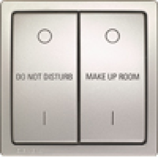 DELTA style service switch double inscribed mechanically interlocked platin
