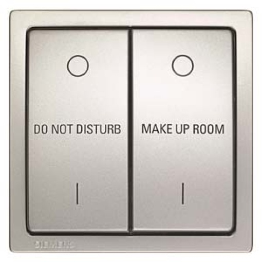 DELTA style service switch double inscribed mechanically interlocked platin