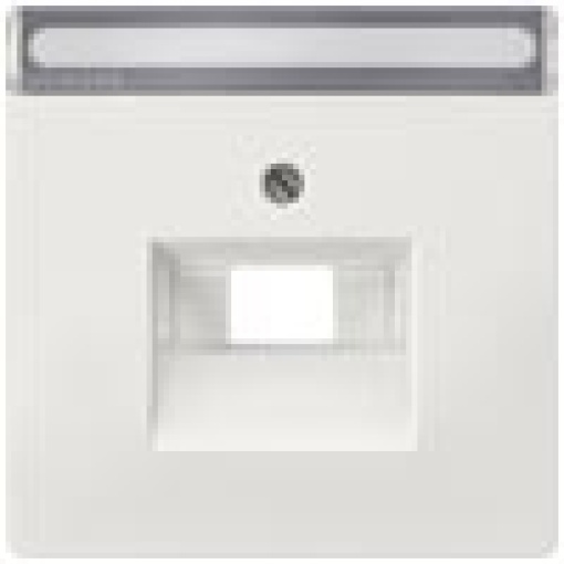 DELTA style cover plate for UAE connection socket with labeling field titani