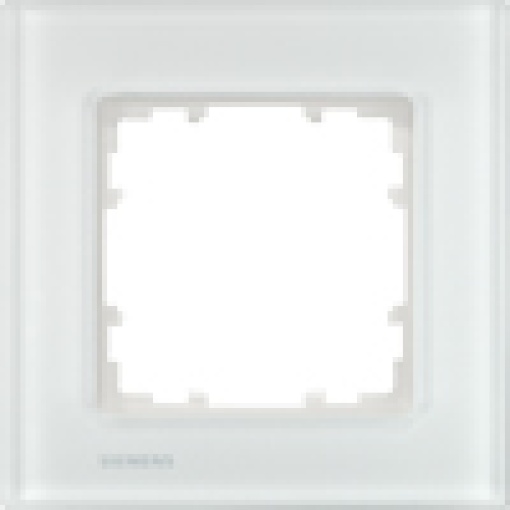 DELTA miro glass white frame single
