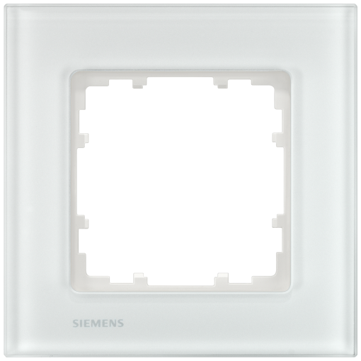 DELTA miro glass white frame single