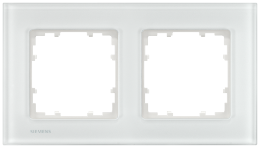 DELTA miro glass white frame double