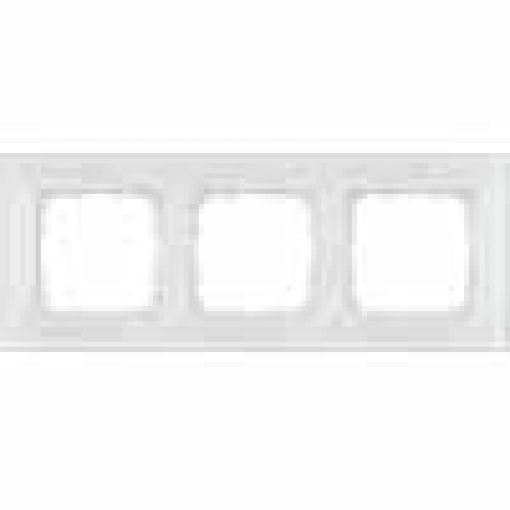 DELTA miro glass white frame triple