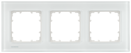 DELTA miro glass white frame triple