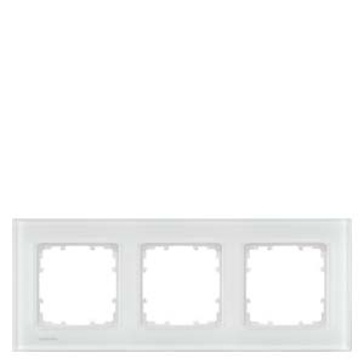 DELTA miro glass white frame triple