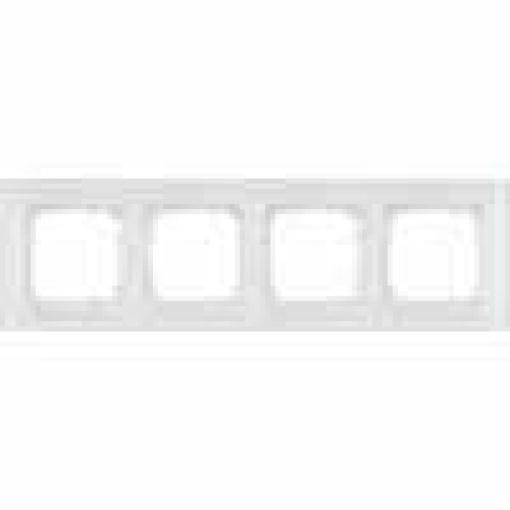 DELTA miro glass white frame quadruple