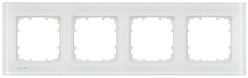 DELTA miro glass white frame quadruple