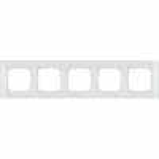 DELTA miro glass white frame quintuple