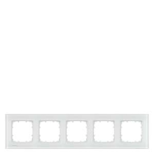 DELTA miro glass white frame quintuple