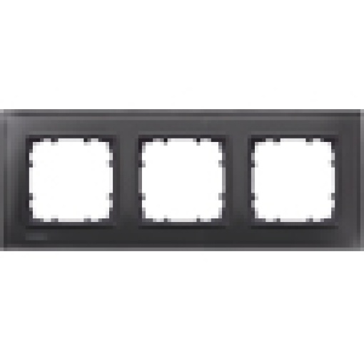DELTA miro glass black frame triple