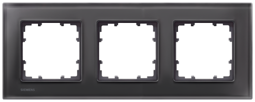 DELTA miro glass black frame triple