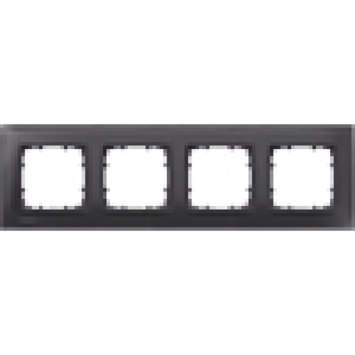 DELTA miro glass black frame quadruple