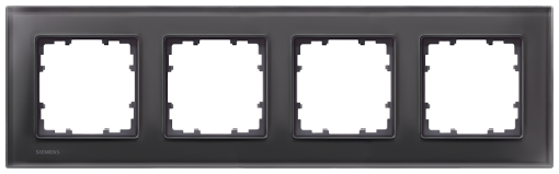 DELTA miro glass black frame quadruple