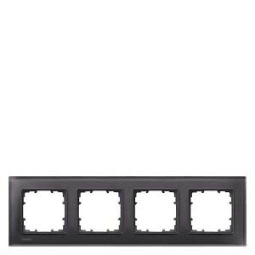DELTA miro glass black frame quadruple