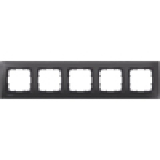 DELTA miro glass black frame quintuple