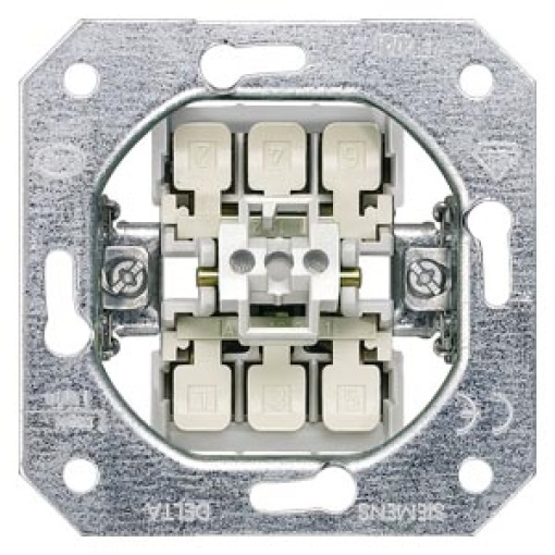 DELTA insert flushm OFF switch 3pole without claws