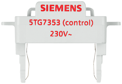 DELTA switch and pushbutton LED insert for control function 230V50Hz red