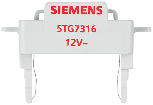 DELTA switch and pushbutton LED insert for control function 12V50Hz red