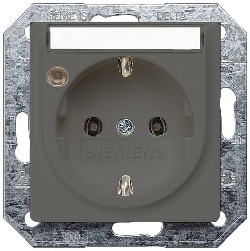 DELTA isystem socket outlet with labeling field incr touch protfunction 