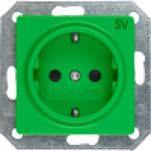 DELTA isystem SCHUKO socket outlet with SV inscription and incr touch pro