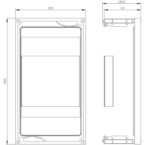 ALPHA 400630 kit H450 W250 1x 3NP1143 NH1 on support plate