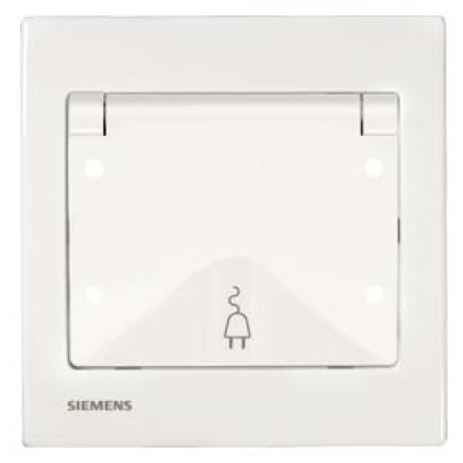 IRIS SCHUKO socket outlet IP44 with increased touch protection with spring fl